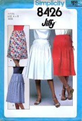8426 SIMPLICITY JIFFY 1978 DRAWSTRING SKIRT PATTERN 10-12